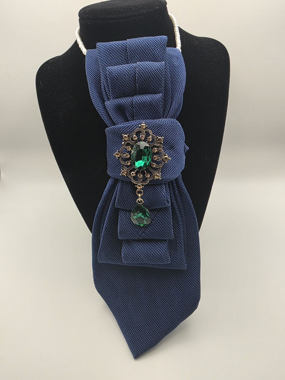 Tie Necklace | Blue
